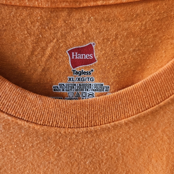 Eskimo Joe's 38th Anniversary Reto Hippie Orange Graphic Tee T Size XL - Picture 5 of 5